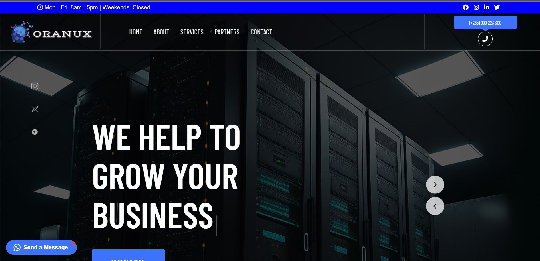 Oranux Consulting Website